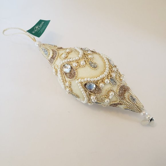 Kurt Adler Pearl & Sequine Ornament New - Picture 7 of 7